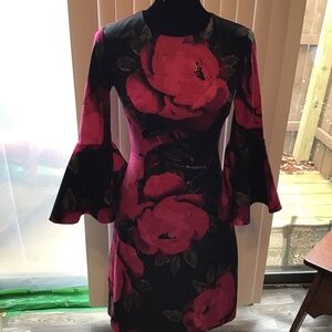 TRINA TURK FLORAL MINI DRESS